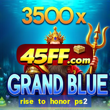 rise to honor ps2 iso pt br